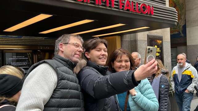 Versprechen eingelöst: bayerische Familie bei Jimmy Fallon