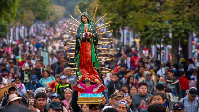 Millionen pilgern zur Basilika von Guadalupe in Mexiko