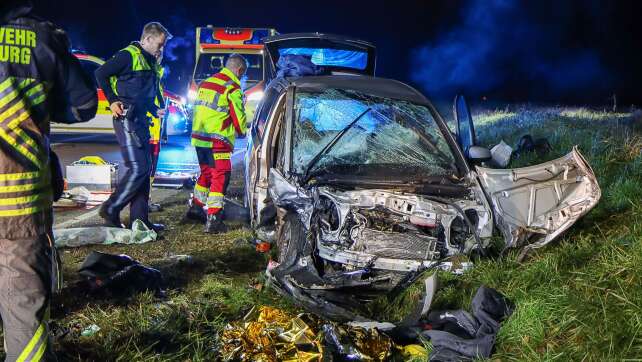 Fahrer stirbt nach Frontalzusammenstoß mit anderem Auto