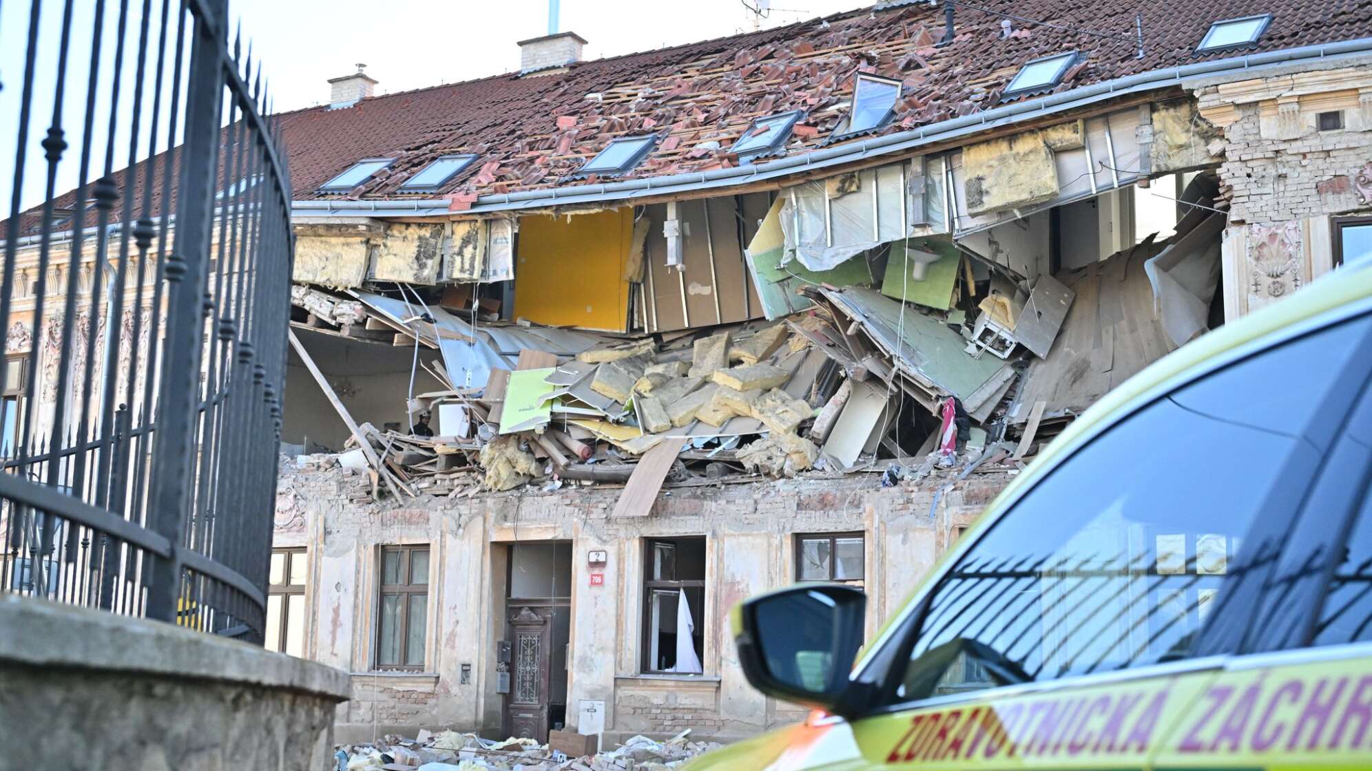 Explosion in einem Wohnhaus im tschechischen Znojmo