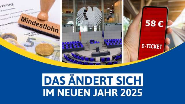 Mindestlohn, Bundestag, Deutschlandticket: Das ändert sich 2025