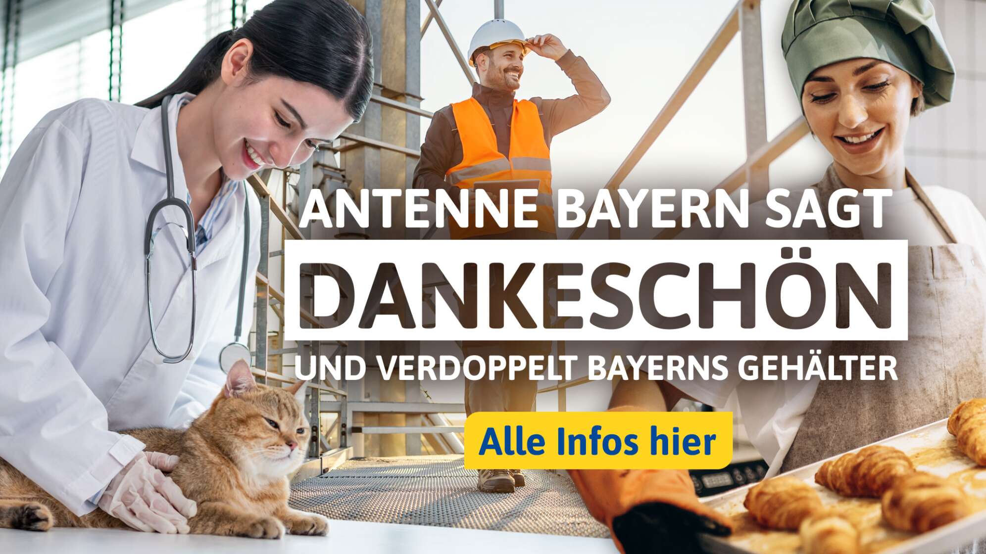 ANTENNE BAYERN sagt Dankeschön und verdoppelt Bayerns Gehälter