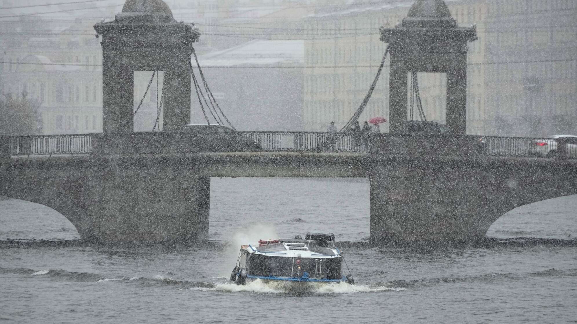 Schnee in Sankt Petersburg