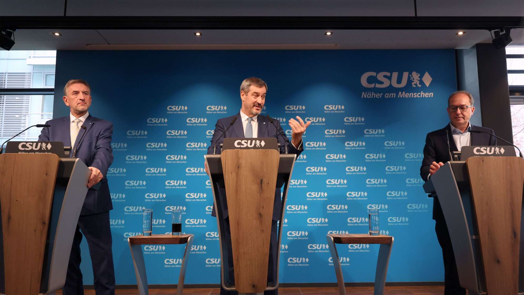 Sitzung des CSU-Vorstands - Pressekonferenz