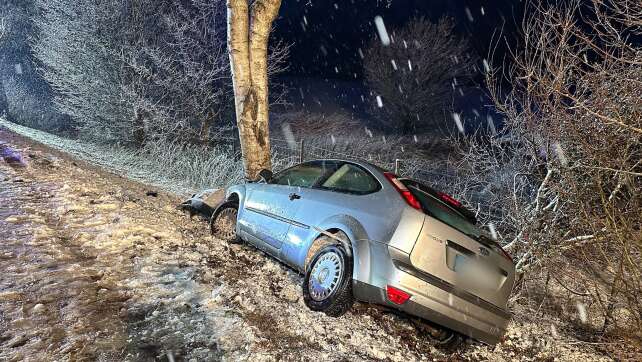 Schnee, Glätte und Unfälle in Nordbayern