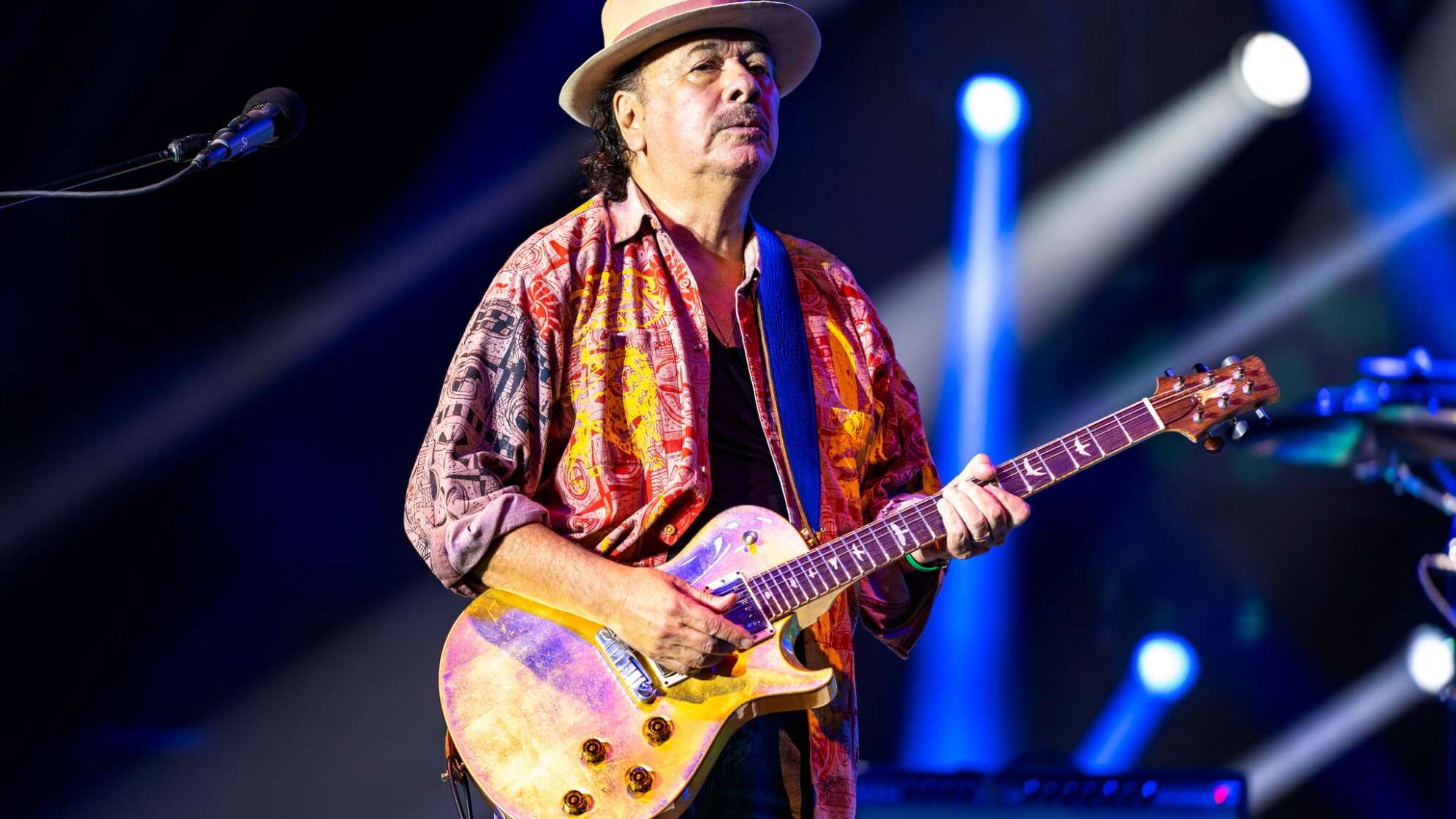 Santana gibt Konzert in Highland Park