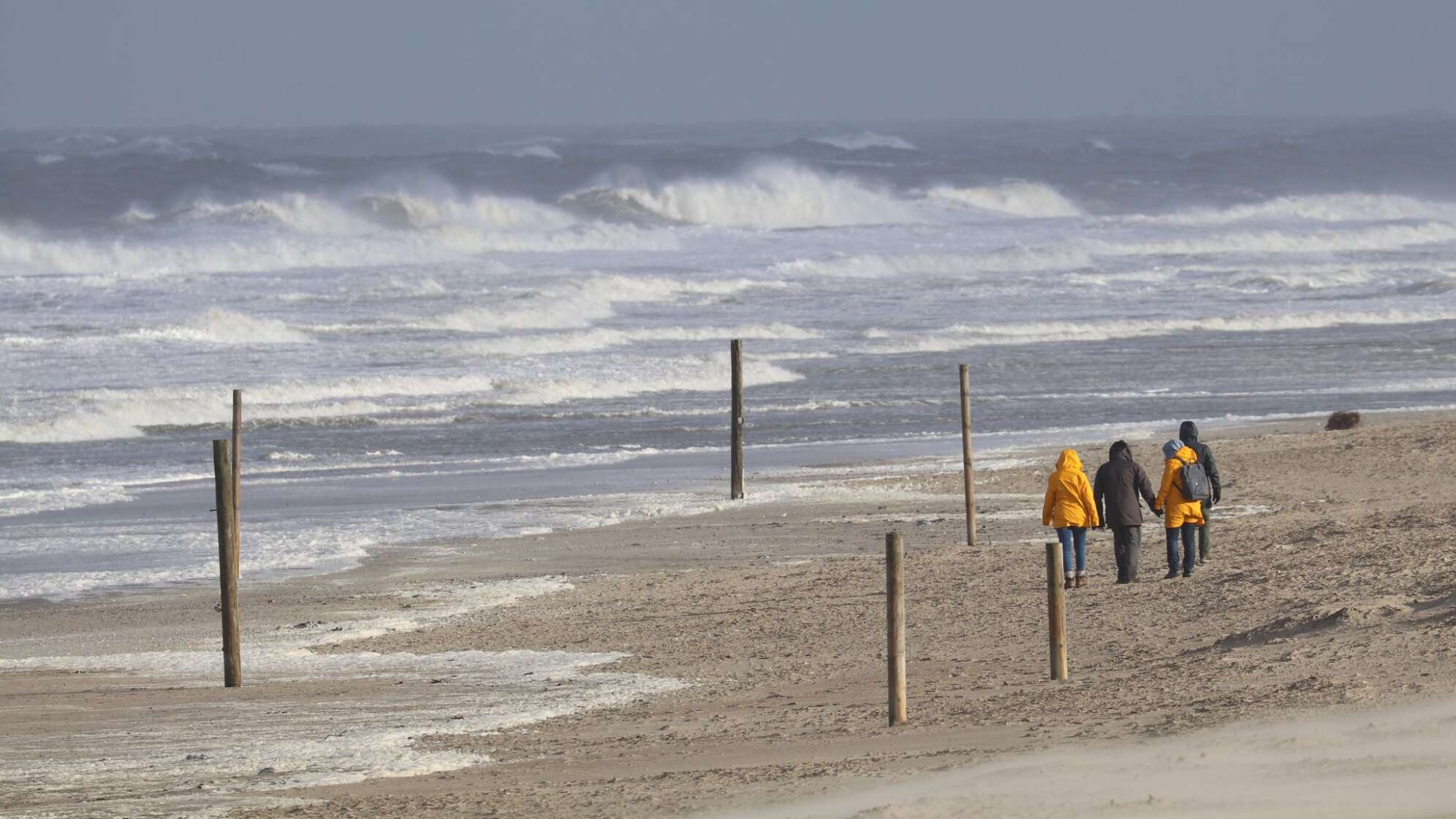 Stürmisches Wetter an der Nordsee