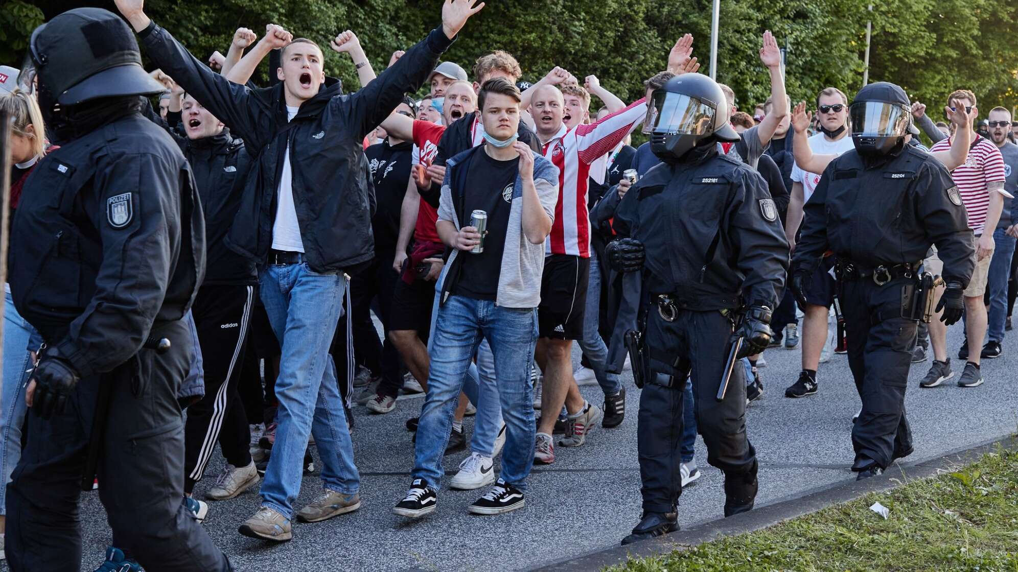 Fans und Polizei