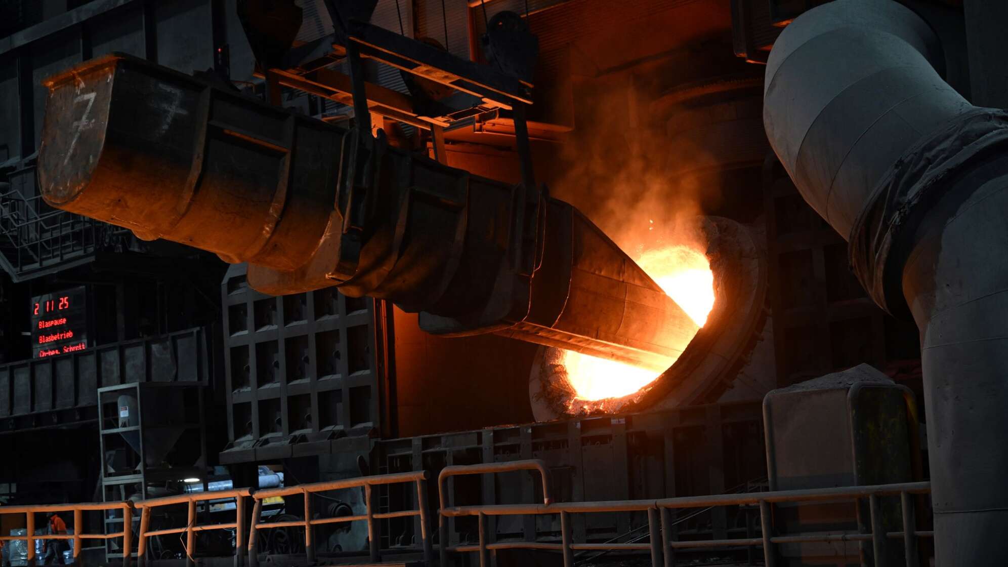 Stahlproduktion bei Thyssenkrupp Steel