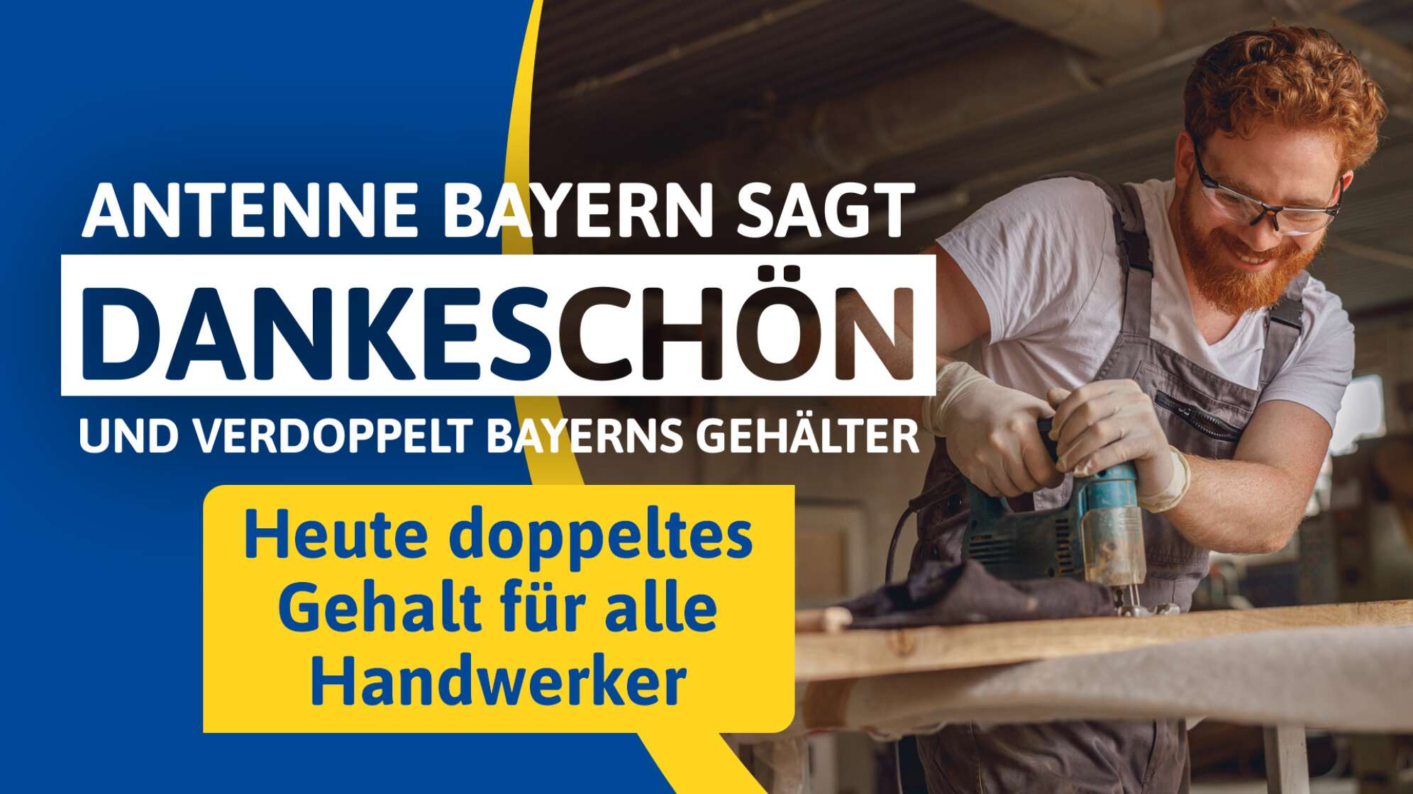 ANTENNE BAYERN sagt Dankeschön und verdoppelt Bayerns Gehälter