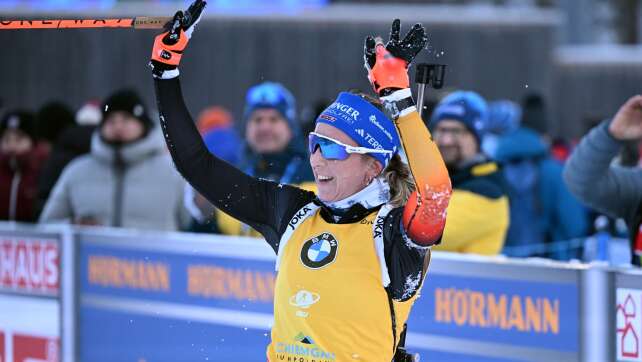 Preuß bei Biathlon-Heimspiel als Zweite zurück auf Podest