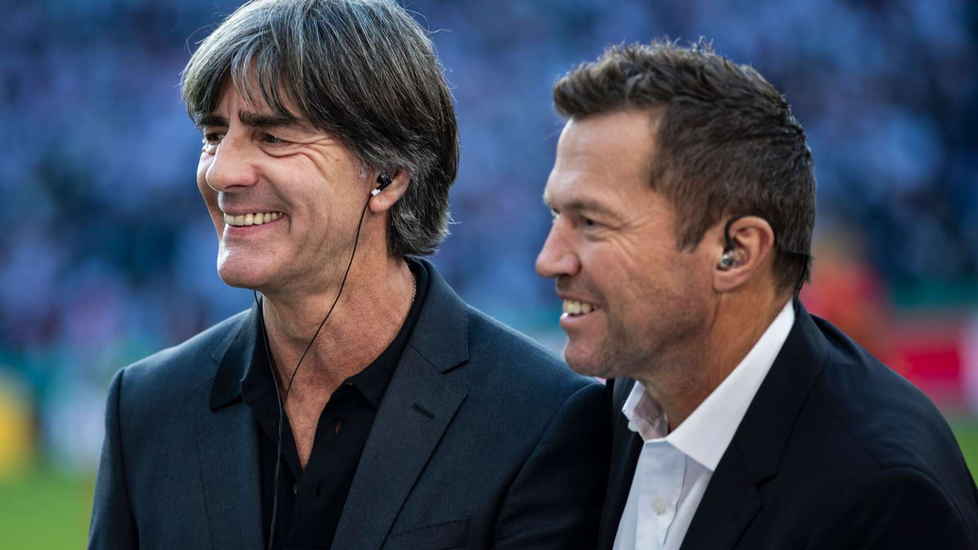 Joachim Löw (l) und Lothar Matthäus (r)