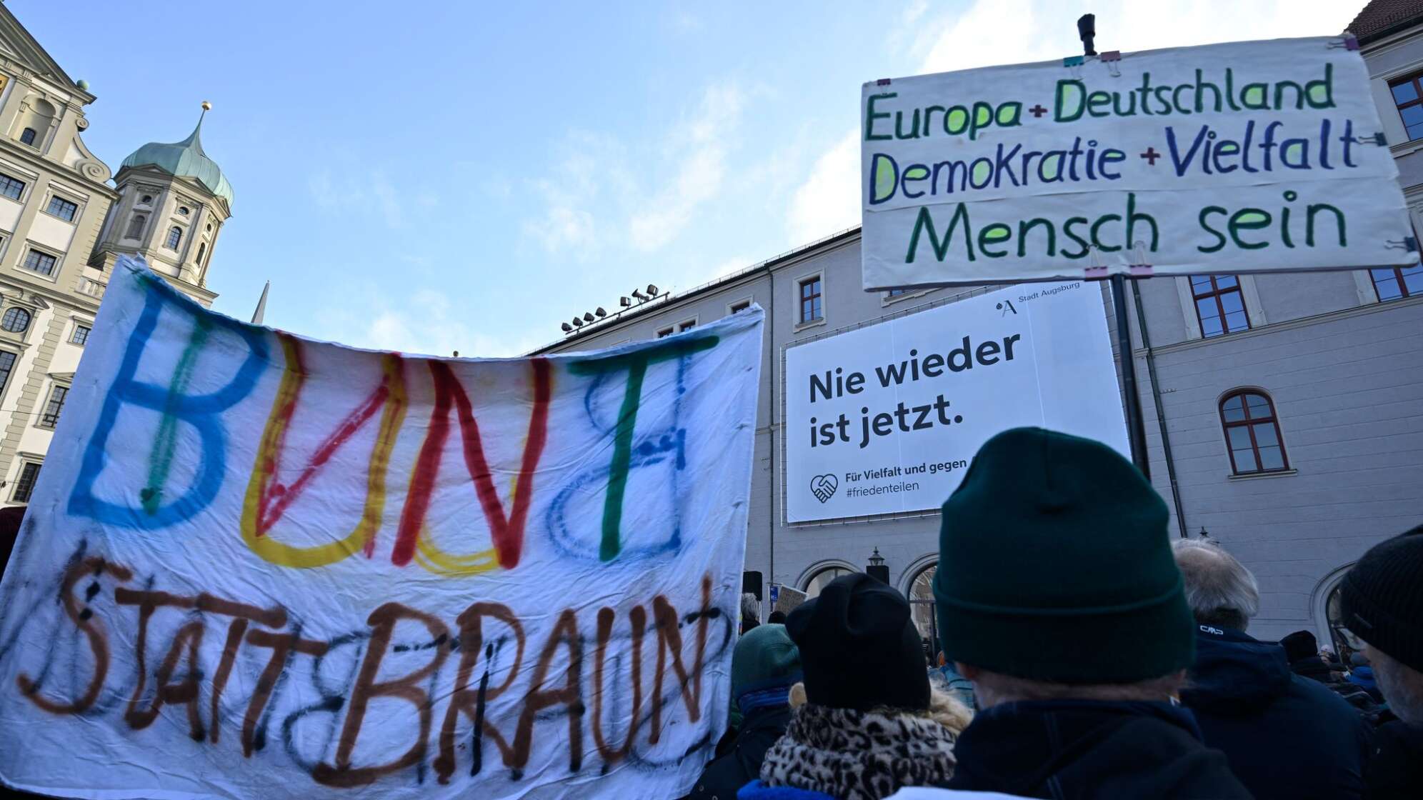 Demonstration zur Migrationspolitik – Augsburg