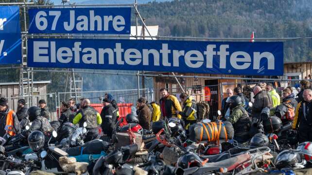 Über 4.000 Motorrad-Fans bei «Elefantentreffen»