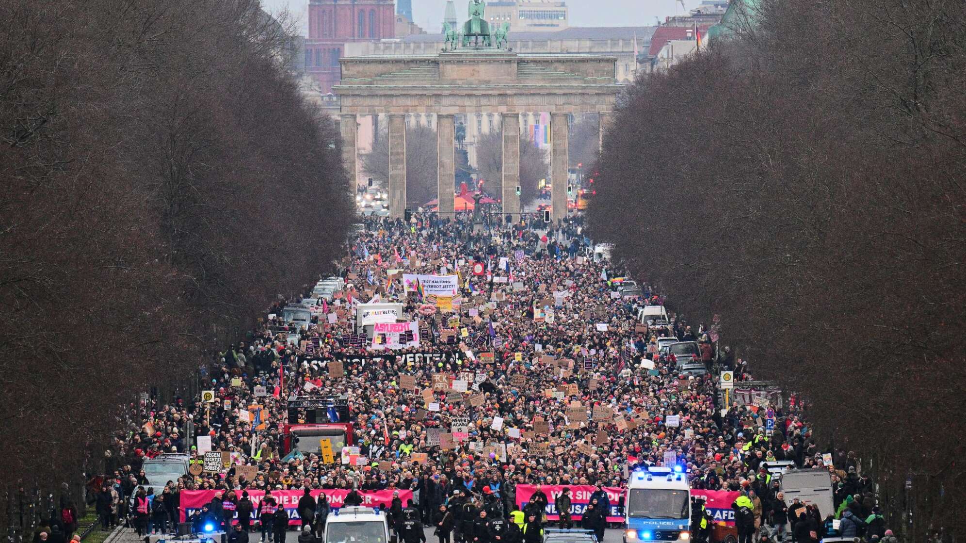 Demonstration zur Migrationspolitik - Berlin