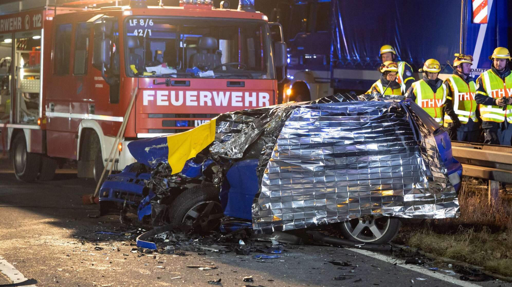 Falschfahrerin verunglückt tödlich