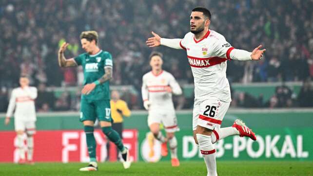 VfB Stuttgart bezwingt Augsburg und steht im Halbfinale