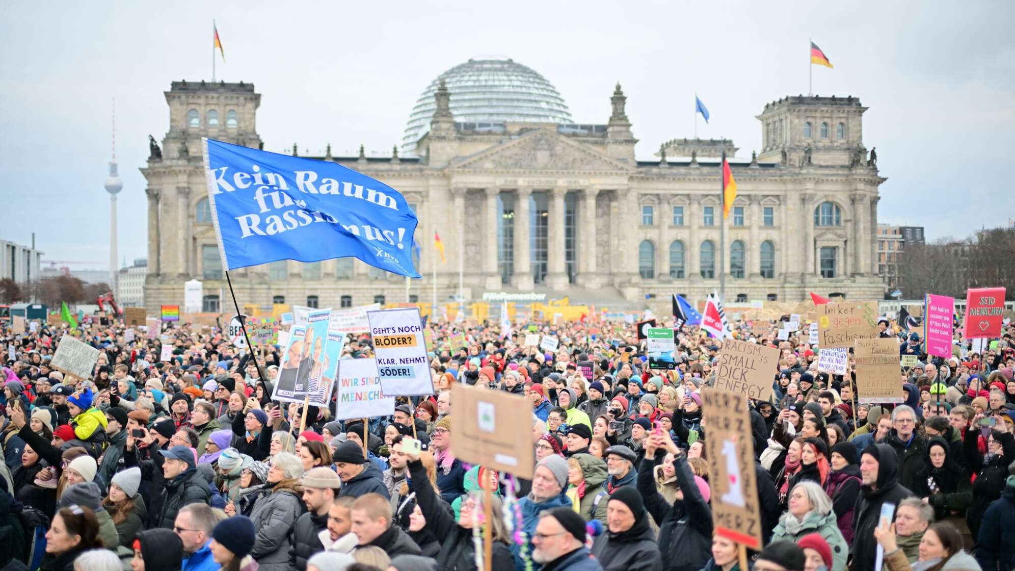 Demonstration zur Migrationspolitik - Berlin