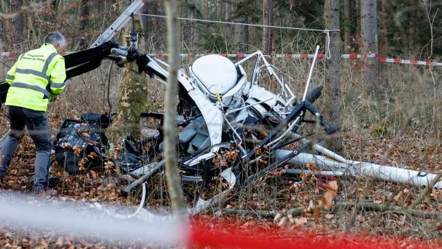 Schwierige Bergung von abgestürztem Hubschrauber