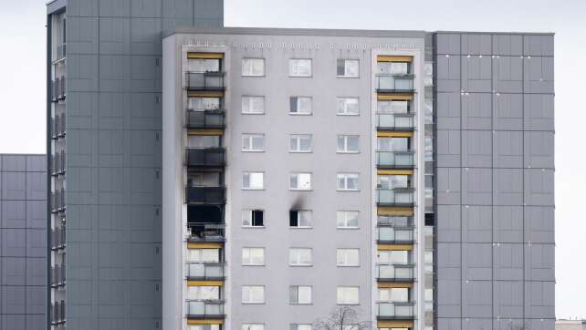 Drei Verletzte bei Feuer in Dresdner Hochhaus