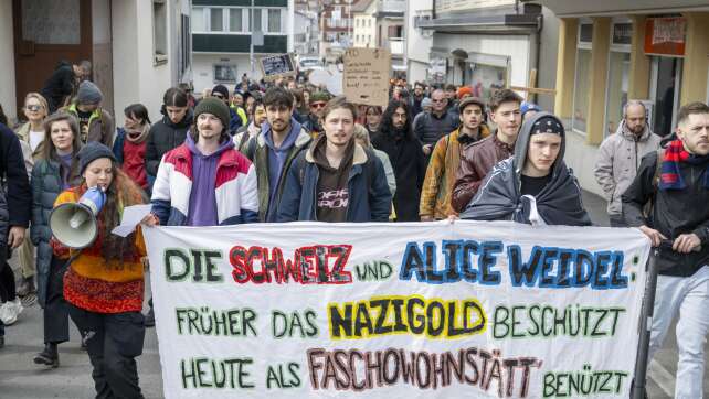 Protest in Schweizer Wohnort von AfD-Chefin Weidel