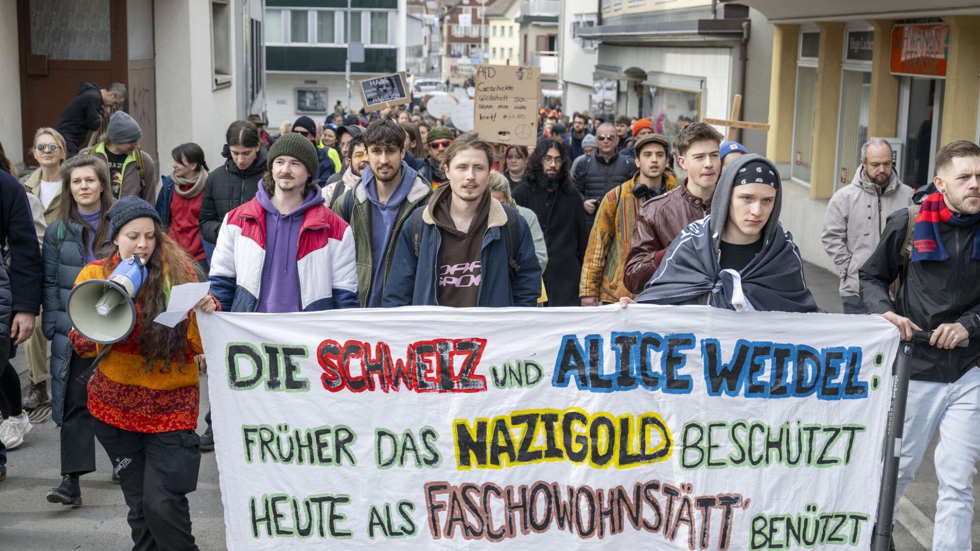 «Demo gegen rechts» in der Schweiz