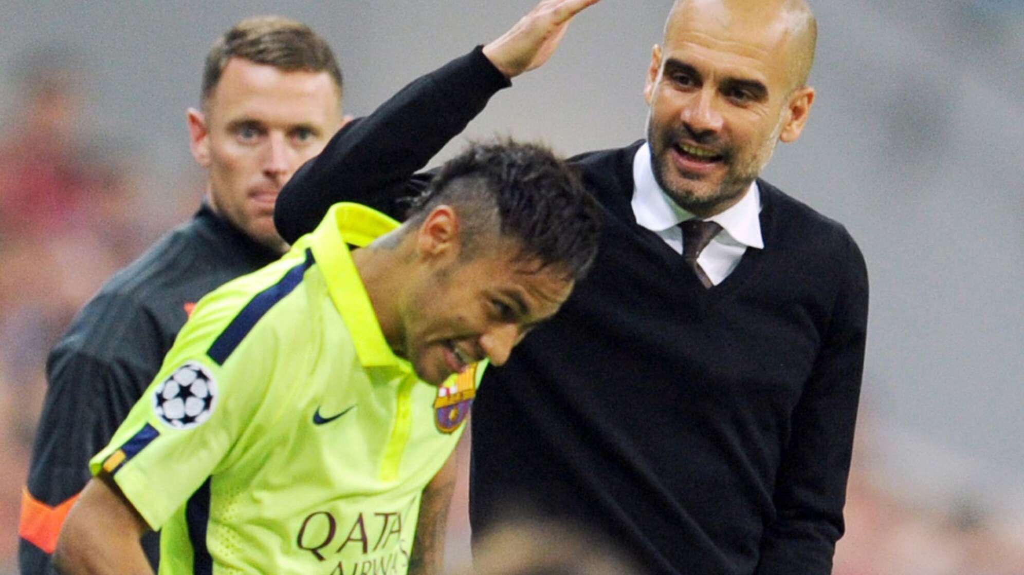 Neymar und Pep Guardiola