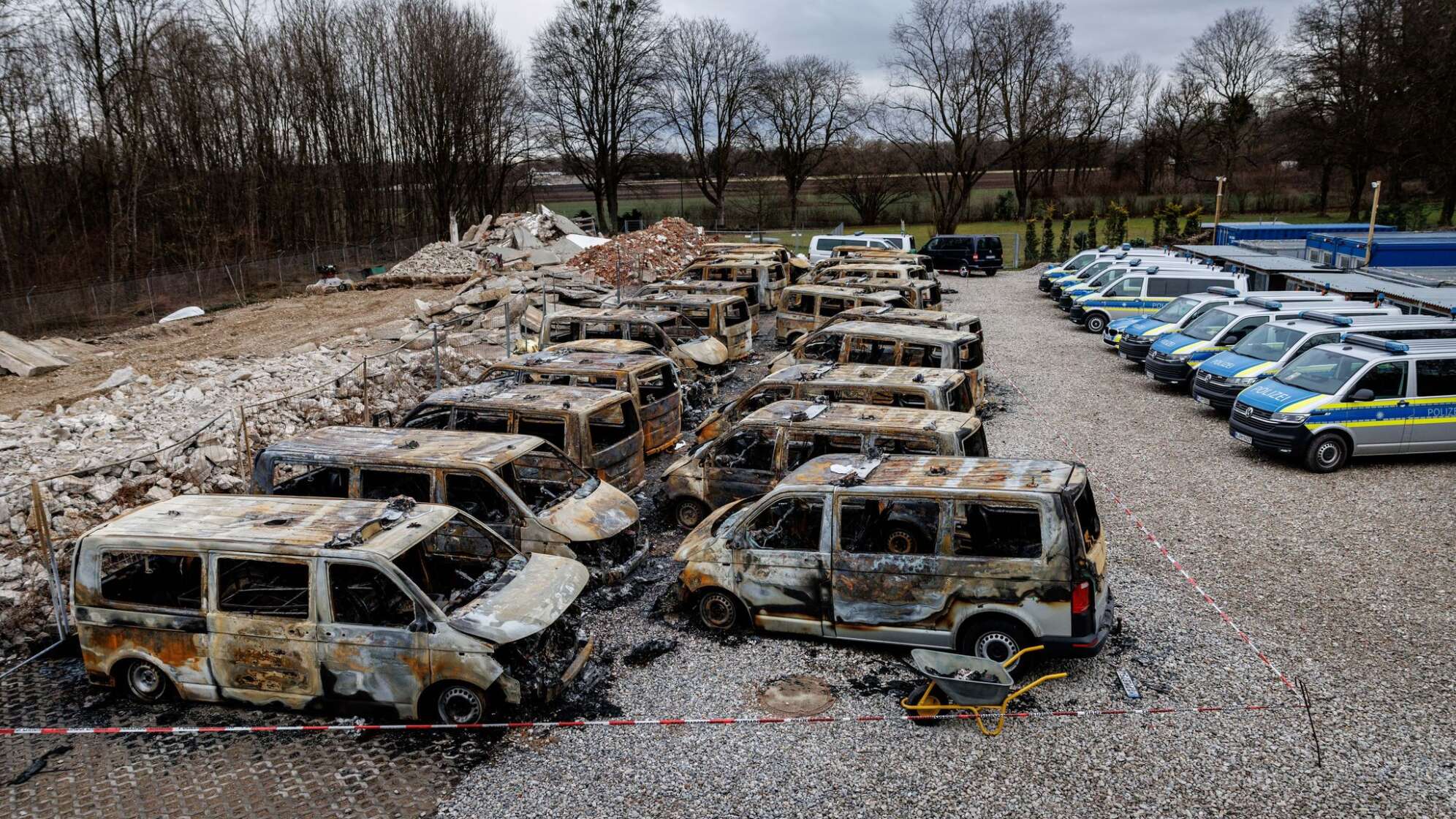 Nach dem Feuer bei der Polizeihundestaffel