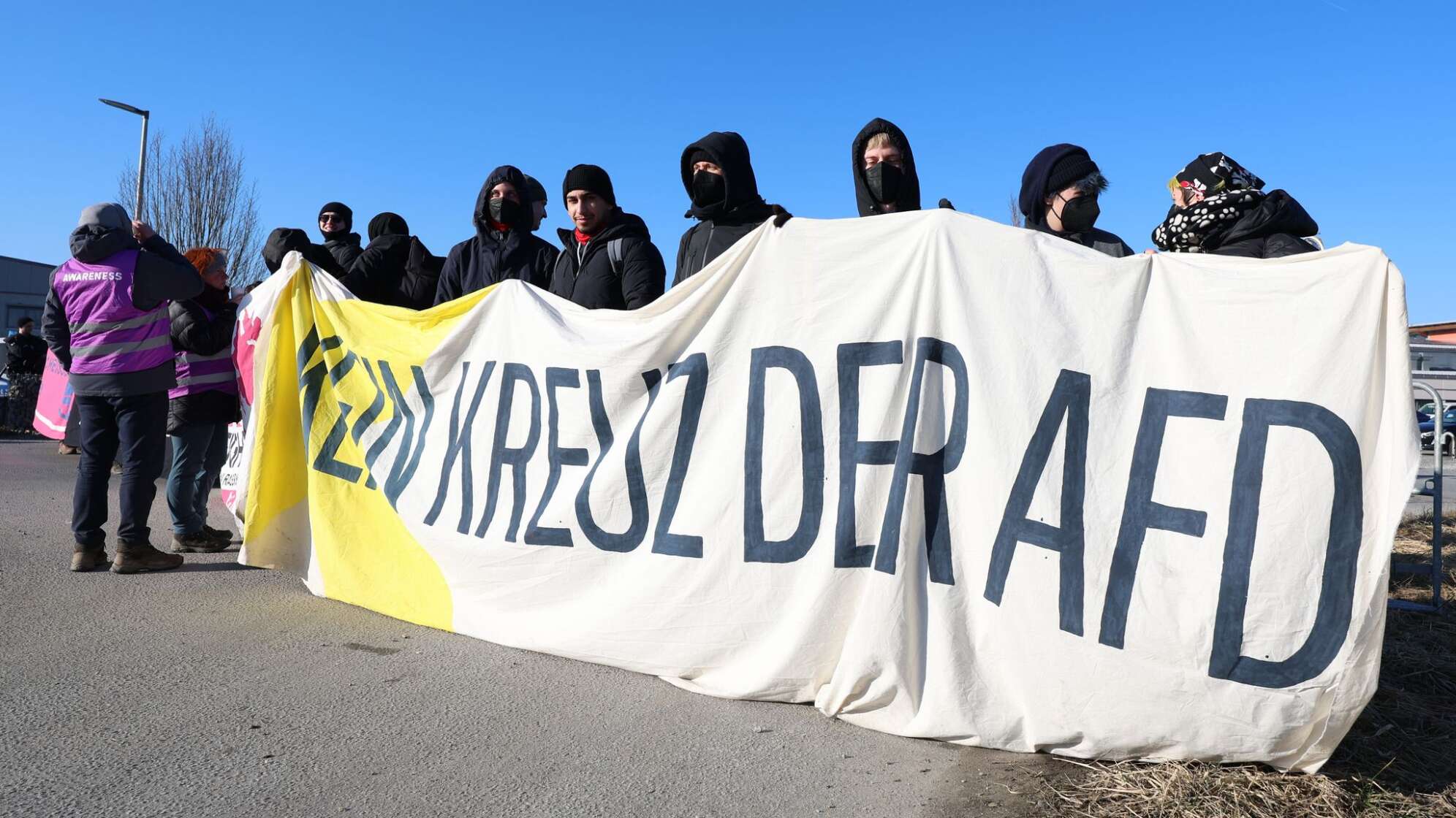 Politischer Aschermittwoch in Bayern - AfD - Demonstration