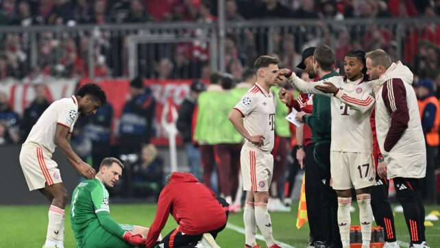 Im 150. Champions-League-Spiel: Neuer verletzt ausgewechselt