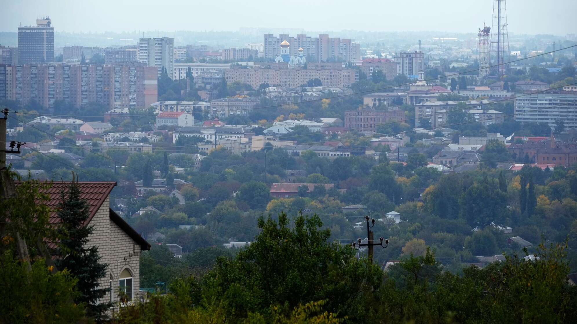 Die von Russland besetzte Stadt Luhansk.