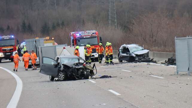 Zwei Tote bei Geisterfahrer-Unfall auf A6