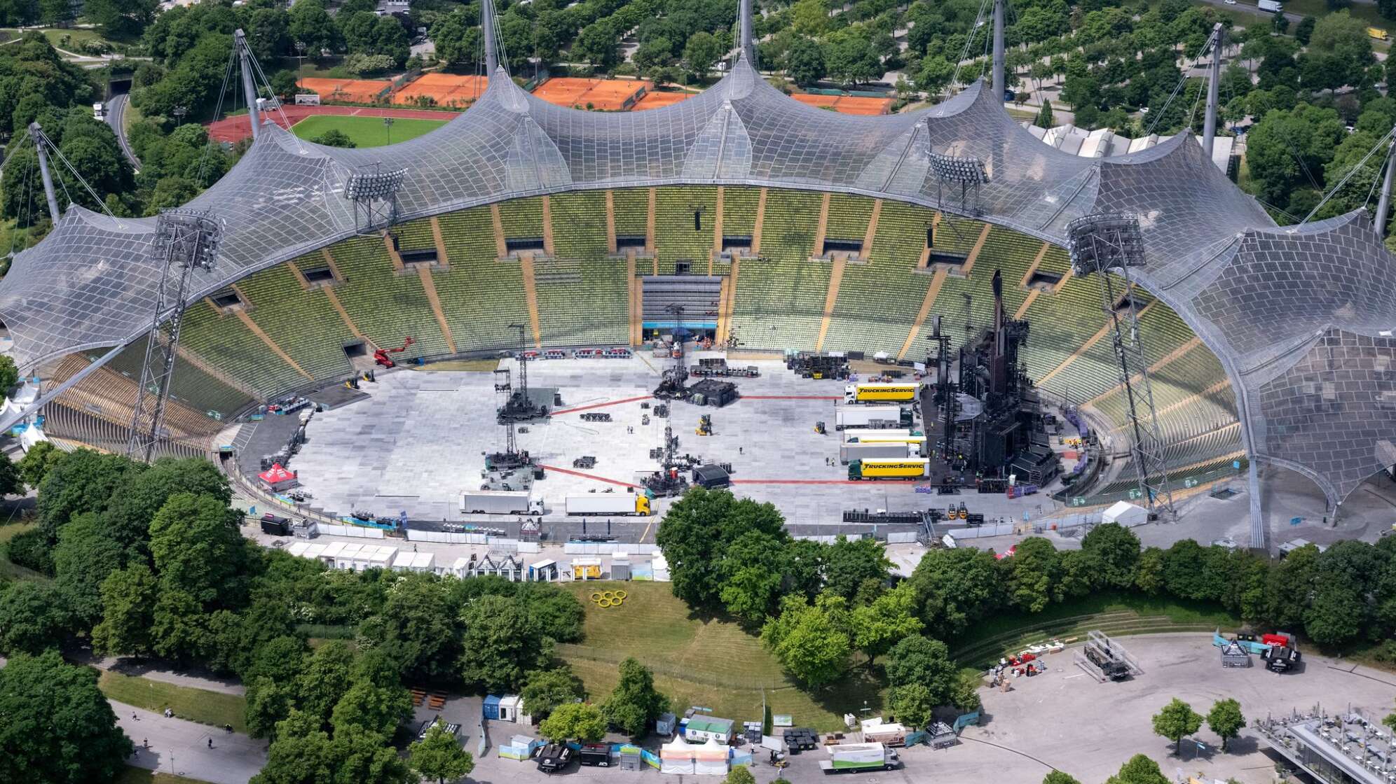 Vor Konzerten der Band Rammstein in München