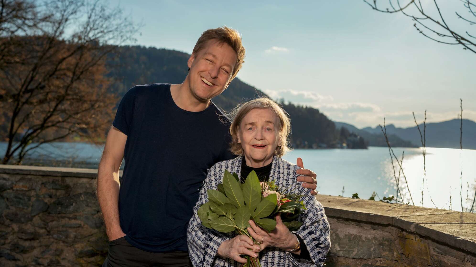 Schauspieler Max Müller mit Mutter Mathilde