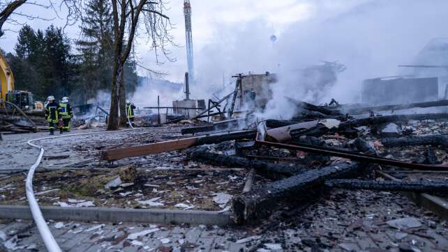 Flammen im «Freizeit-Land Geiselwind» in Bayern