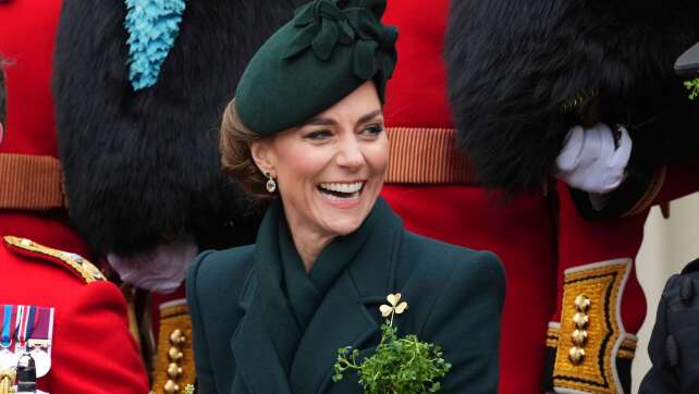 Prinzessin Kate begeht St.-Patrick's-Day in London