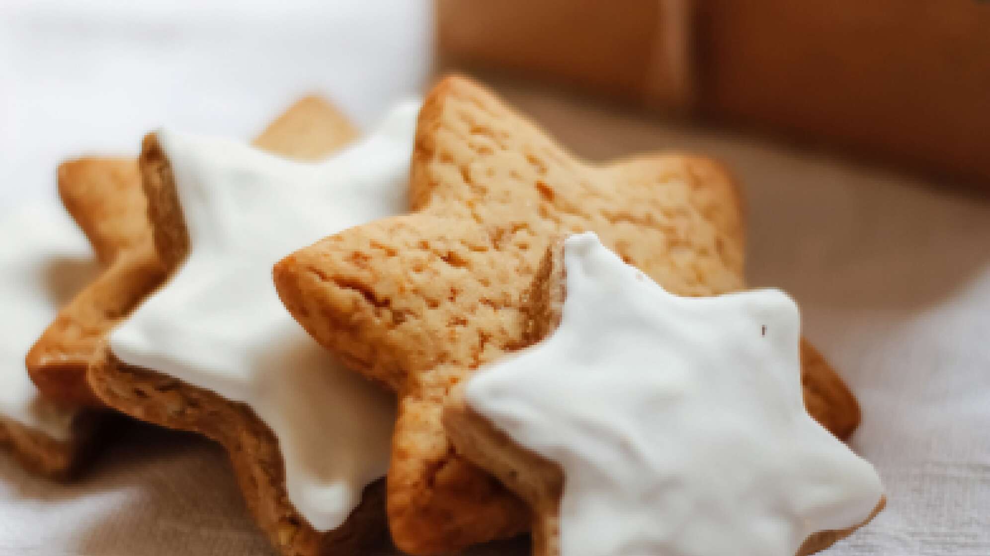 Weihnachtsplätzchen in Sternform