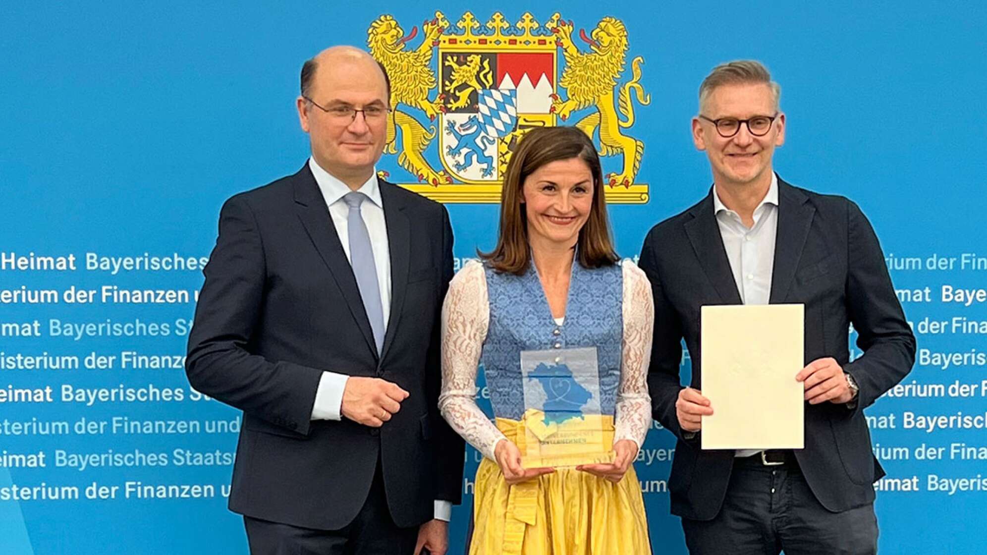 Albert Füracker, Marion Schieder und Felix Kovac