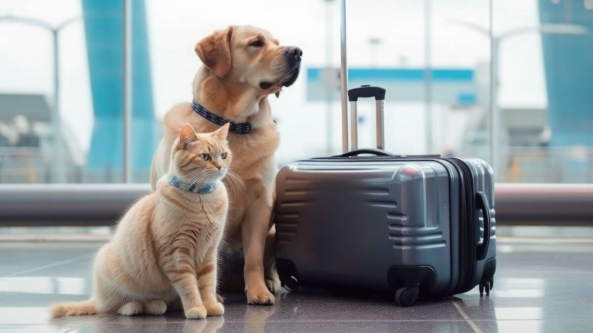 Hilflose Hund und Katze im Flugzeug: So werdet ihr Flugpaten