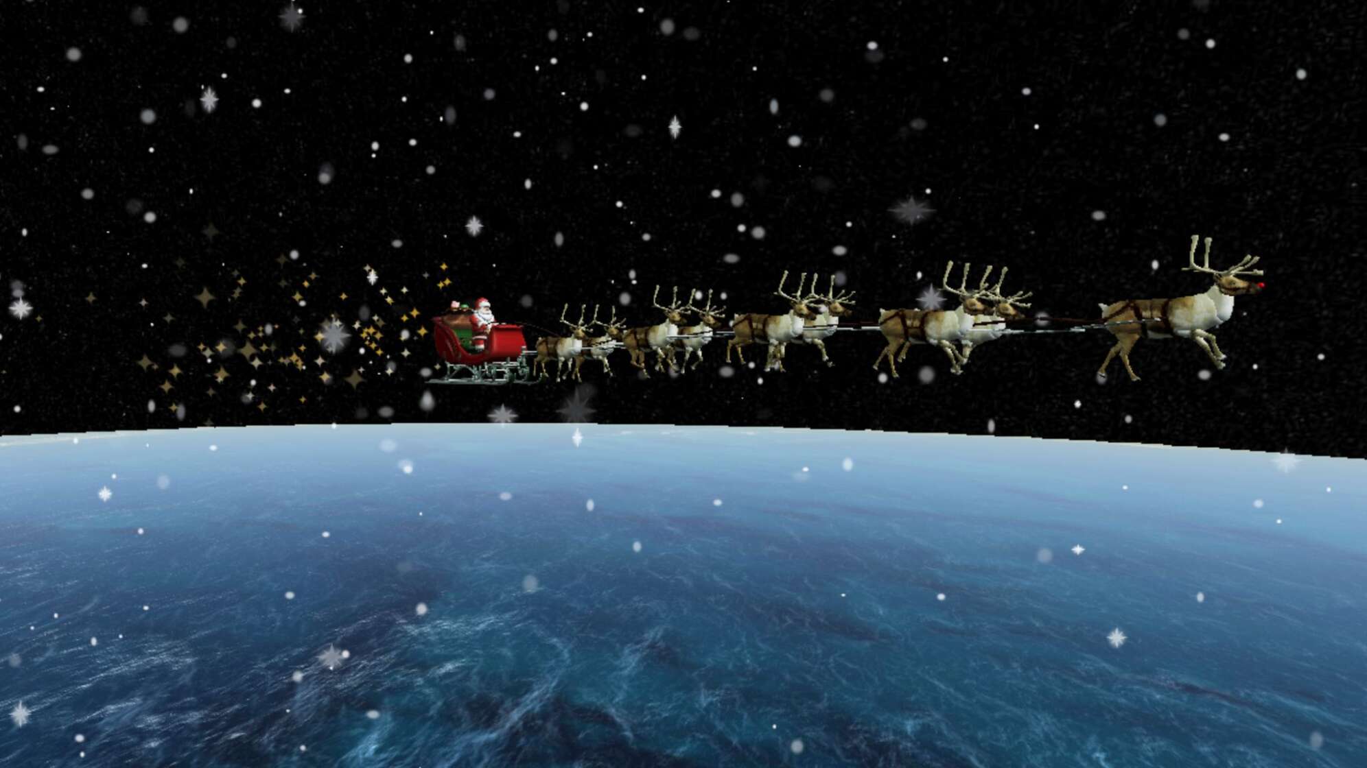 USLuftwaffe hat Weihnachtsmann auf dem Radar