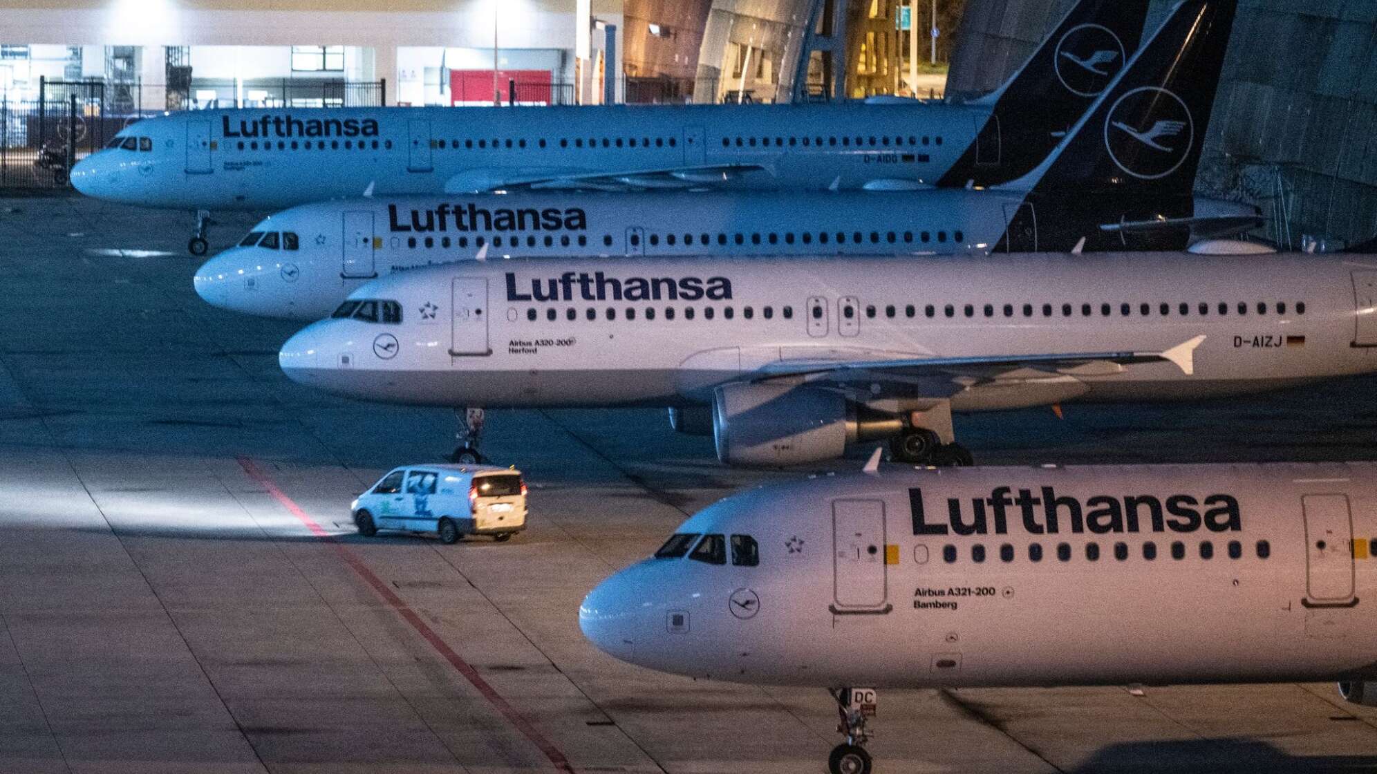 Warnstreiks in Deutschland - Flughafen Frankfurt