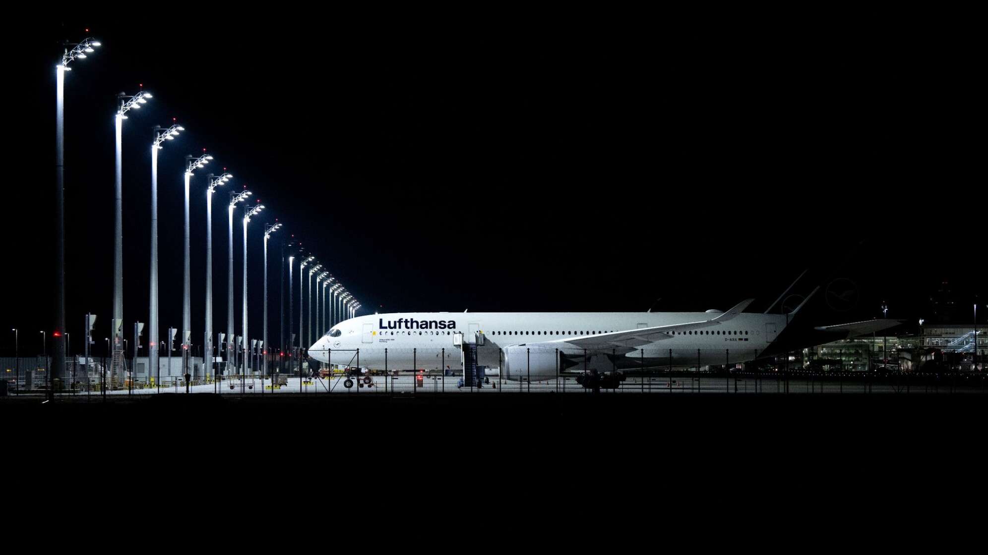 Verdi-Warnstreik des Lufthansa-Bodenpersonals – München