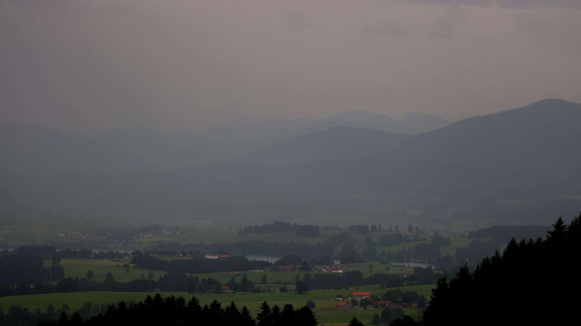 Regen und Gewitter in Bayern