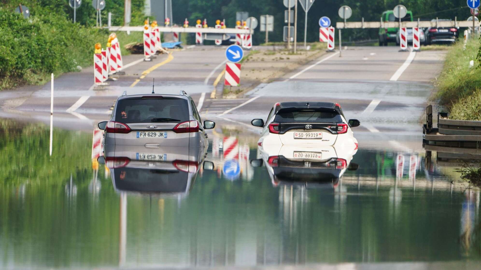 Straßen voller Wasser