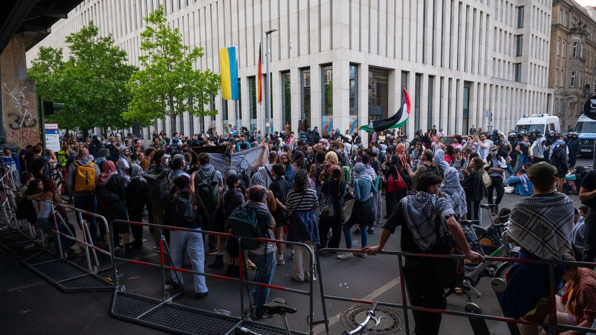 Propalästinensische Aktion an der Humboldt-Universität