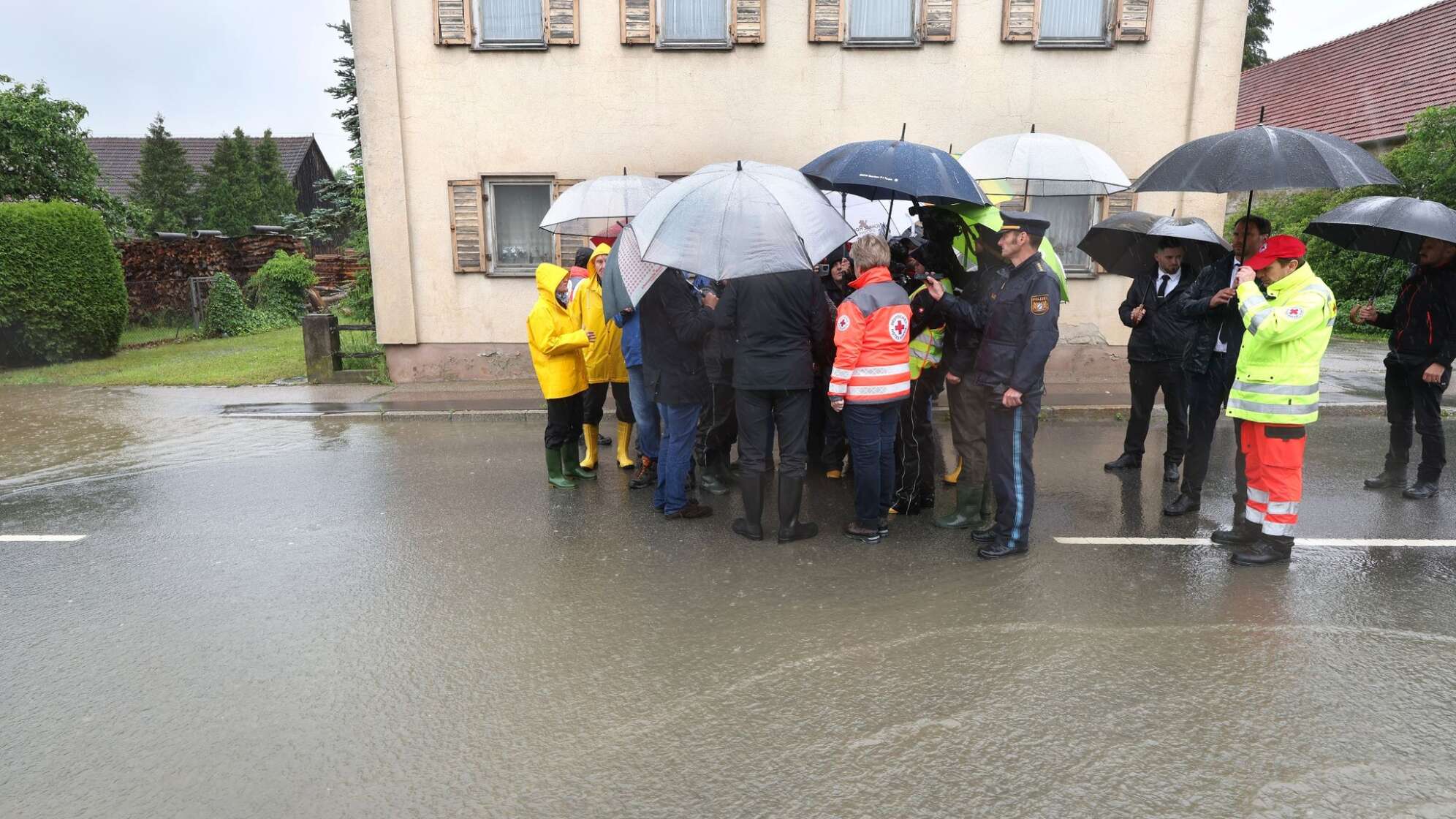 Hochwasser in Bayern - Diedorf