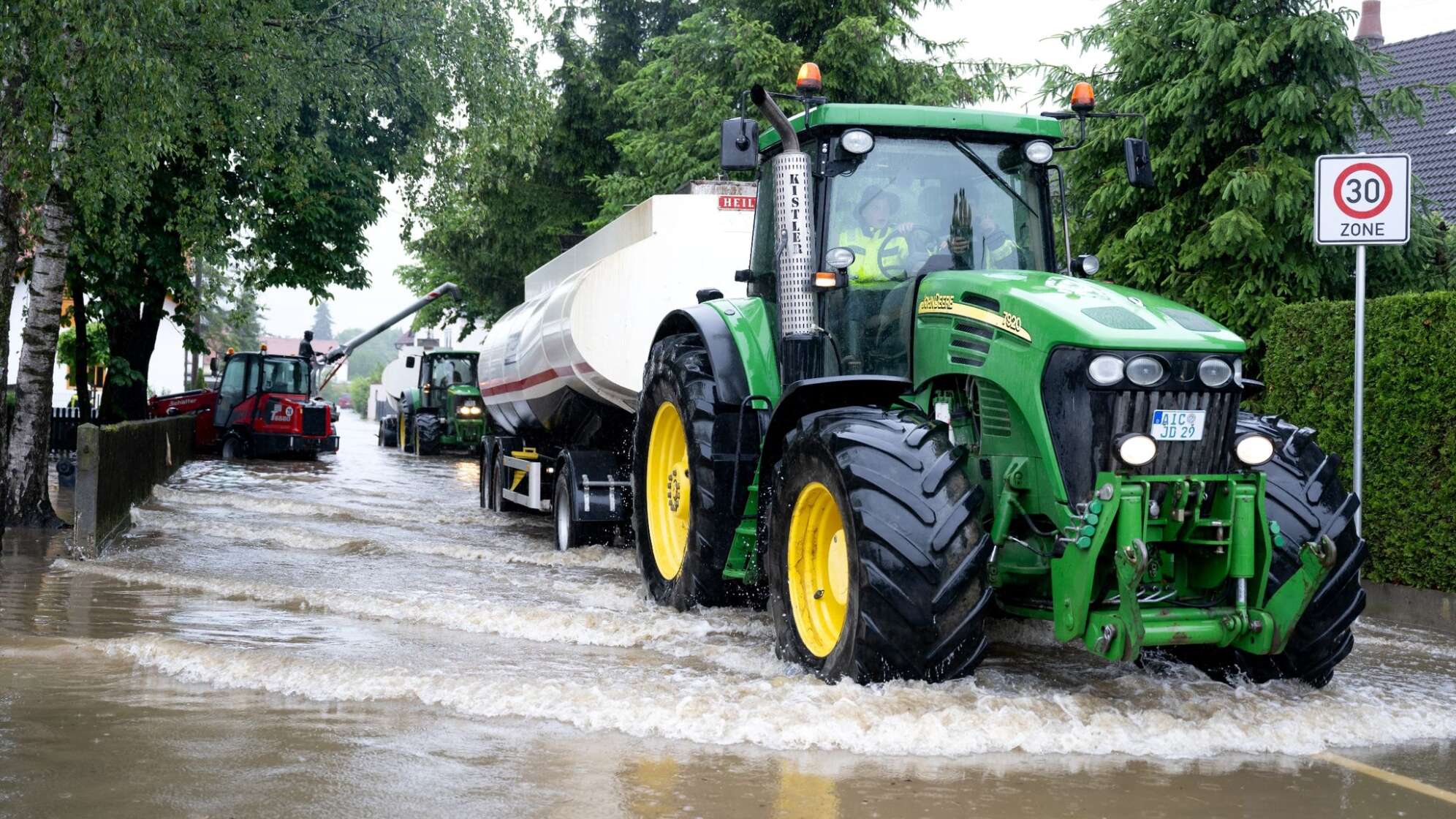 Hochwasser in Bayern - Dasing