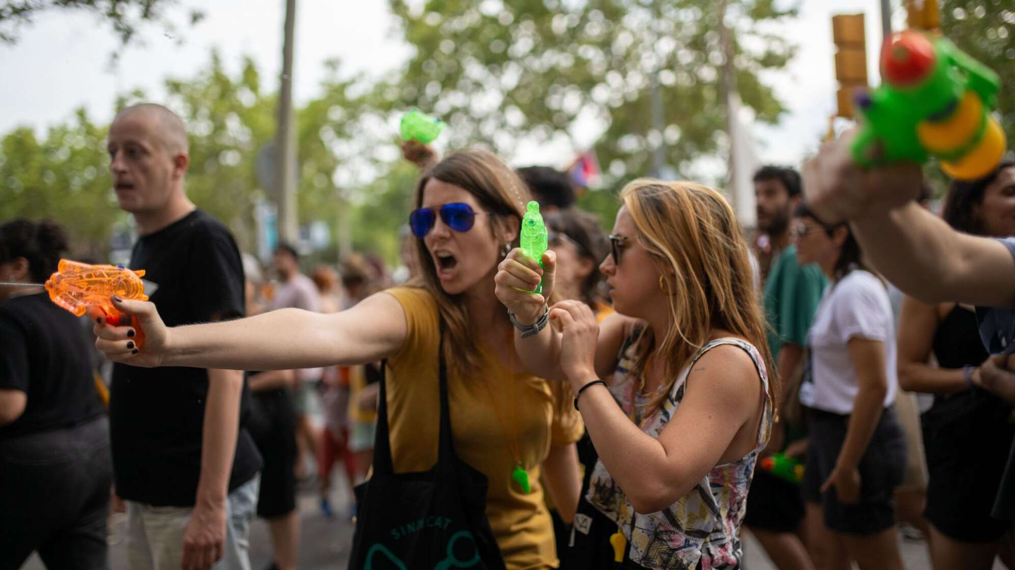 Demonstration gegen Massentourismus in Barcelona