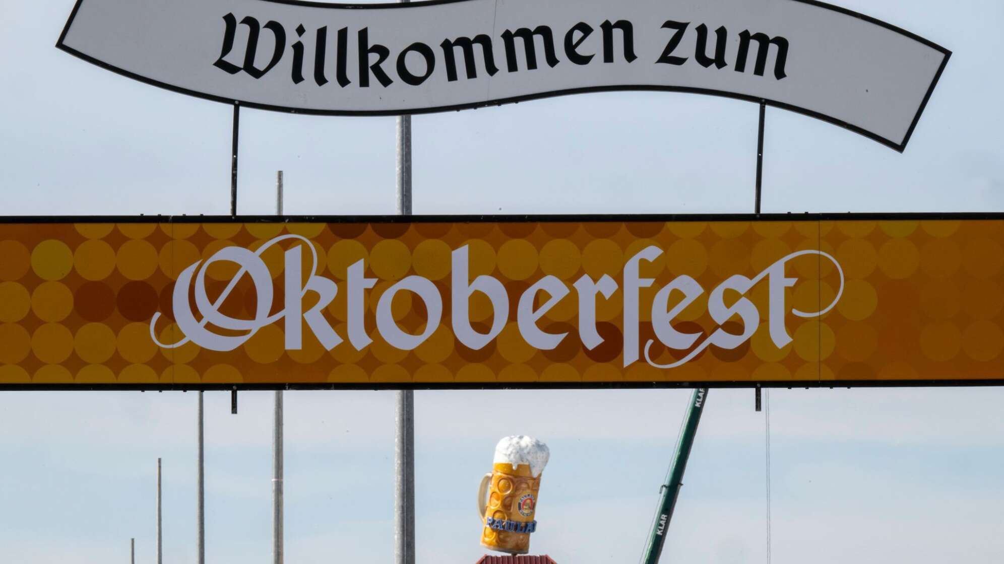 Aufbau Oktoberfest