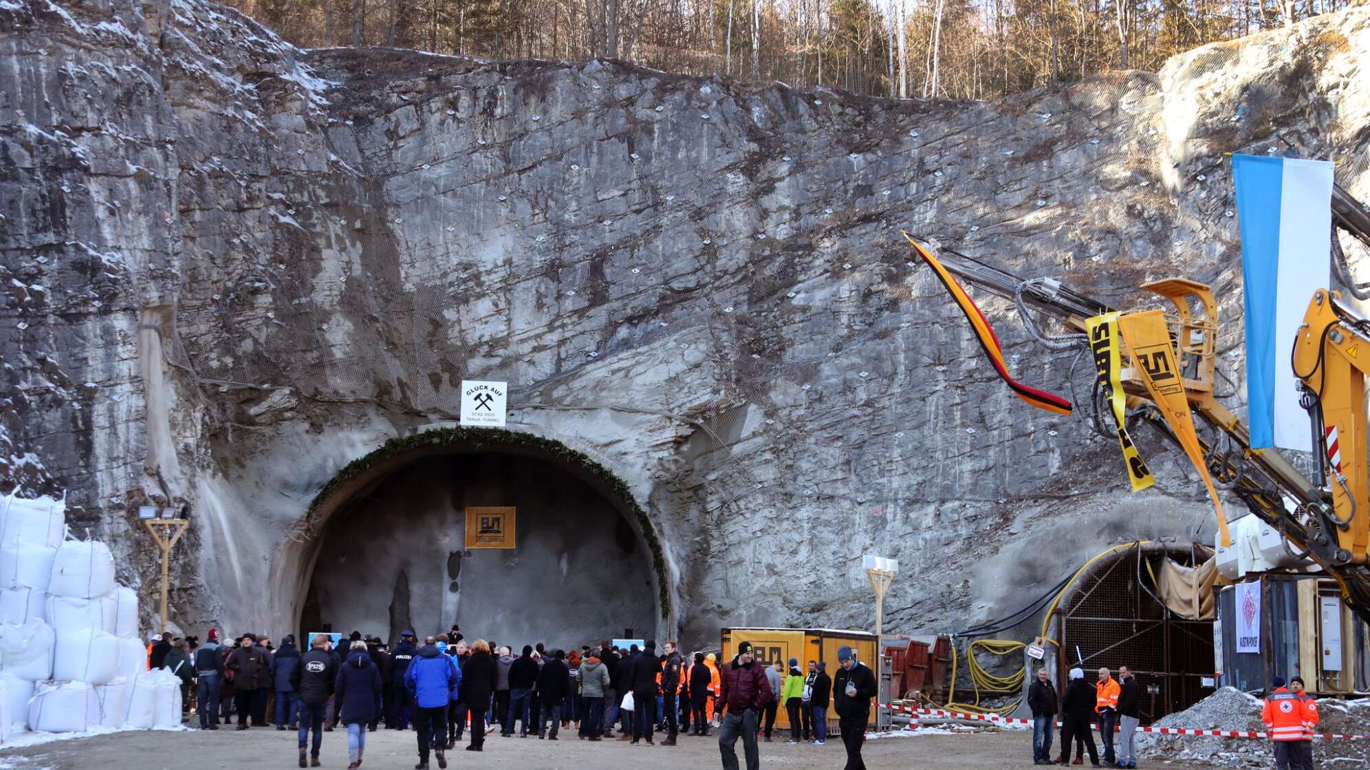 Baubeginn Kramertunnel Garmisch